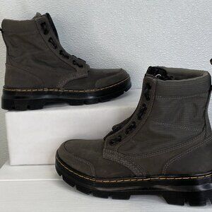 Dr. Martens Combs Utility Combat Boots Women’s 9 Gray Suede